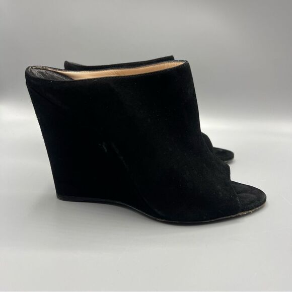 Prada Black Suede Mules - Picture 3 of 8